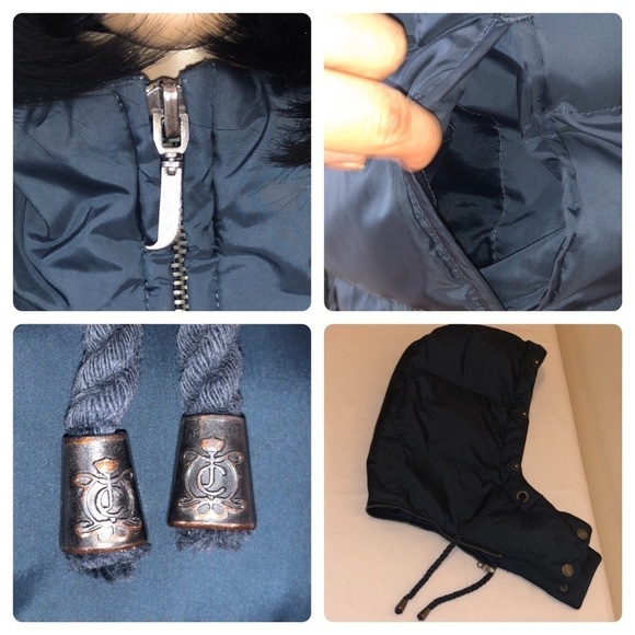 Like New Juicy Couture Women's NAVY Winter Coat - Picture 4 of 11